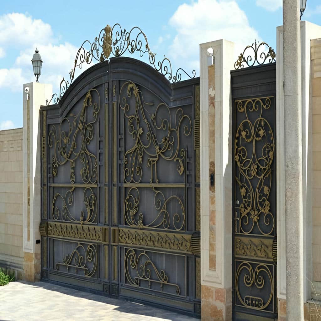 قیمت درب حیاط ویلایی قوسی بر اساس مشخصات سفارش