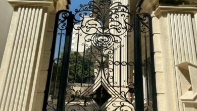 6 مدل درب پارکینگ مینیمال خطی