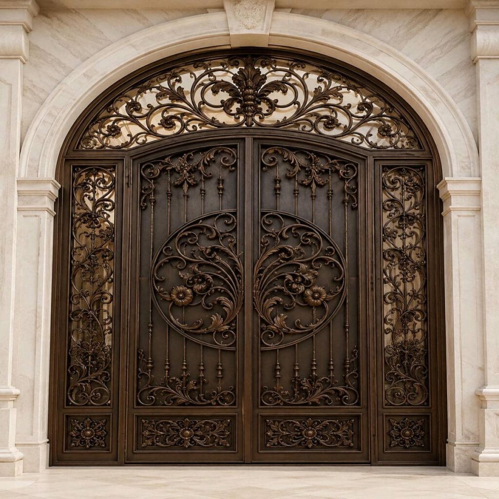 خدمات درب حیاط کوچک نفررو پس از نصب