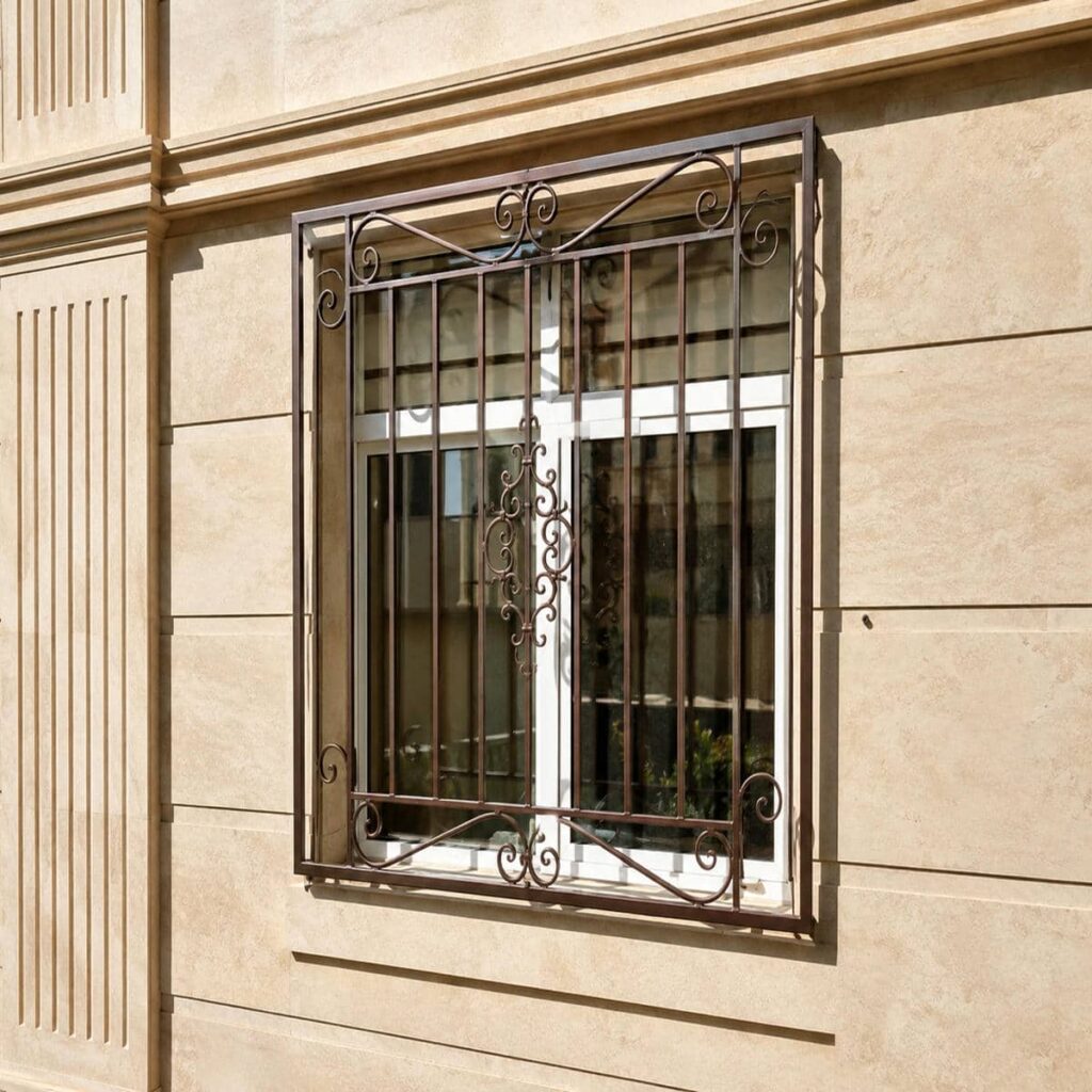 ساخت حفاظ پنجره ثابت مستطیل عمودی