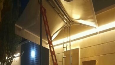 سایبان فول باکس نمای پوشیده هماهنگ با نما