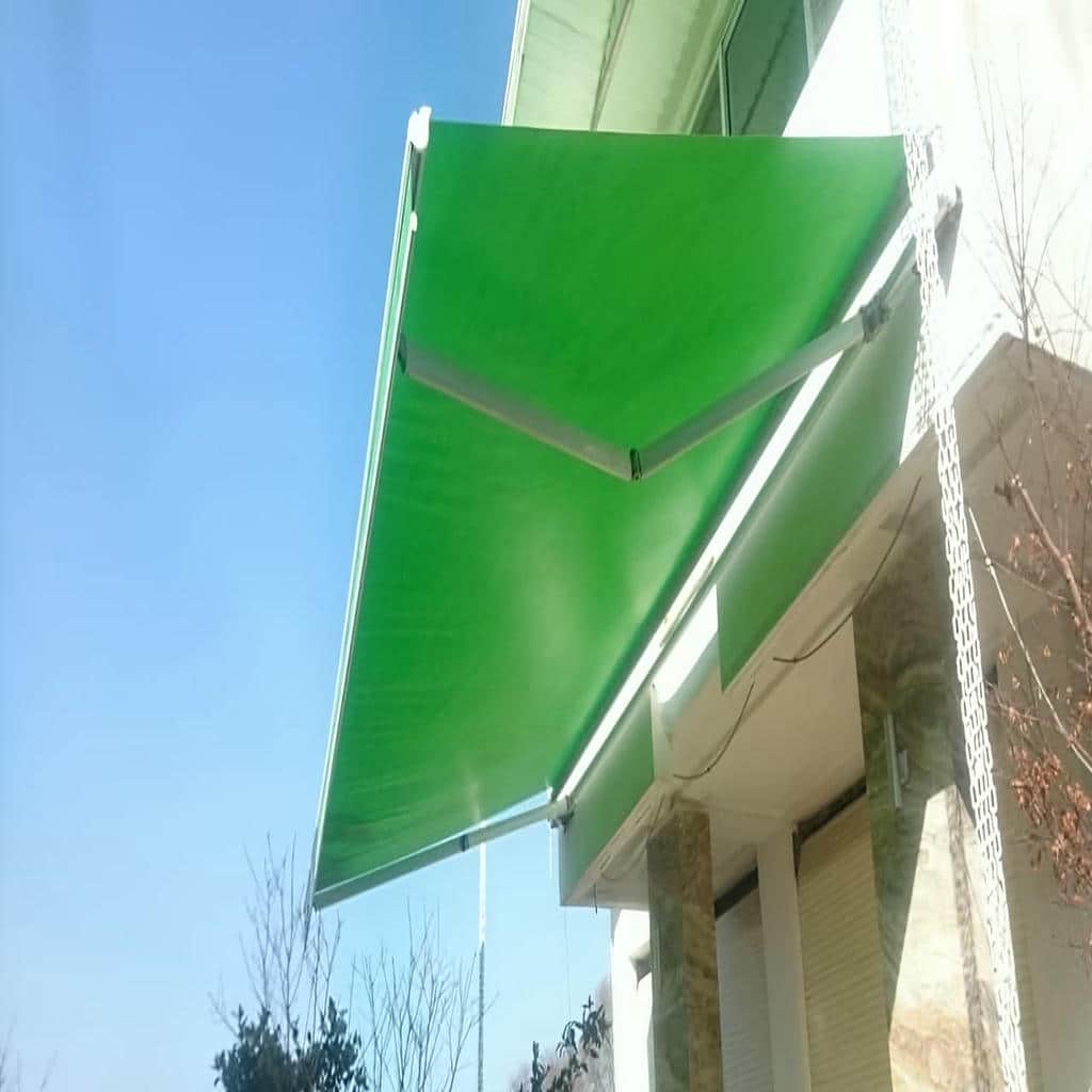 سایبان بازویی تاشو برای دهانه گسترده