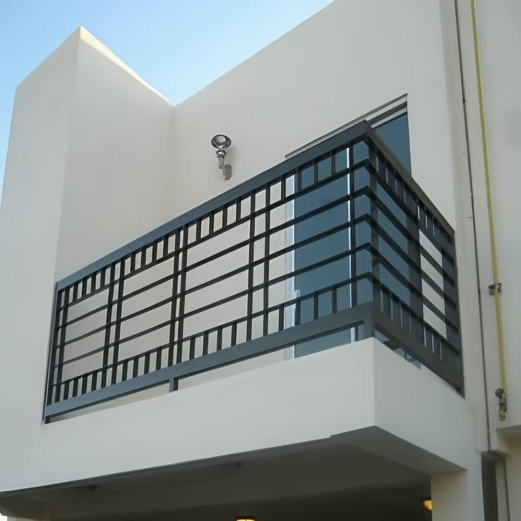 هندریل راه پله با فرم ساده