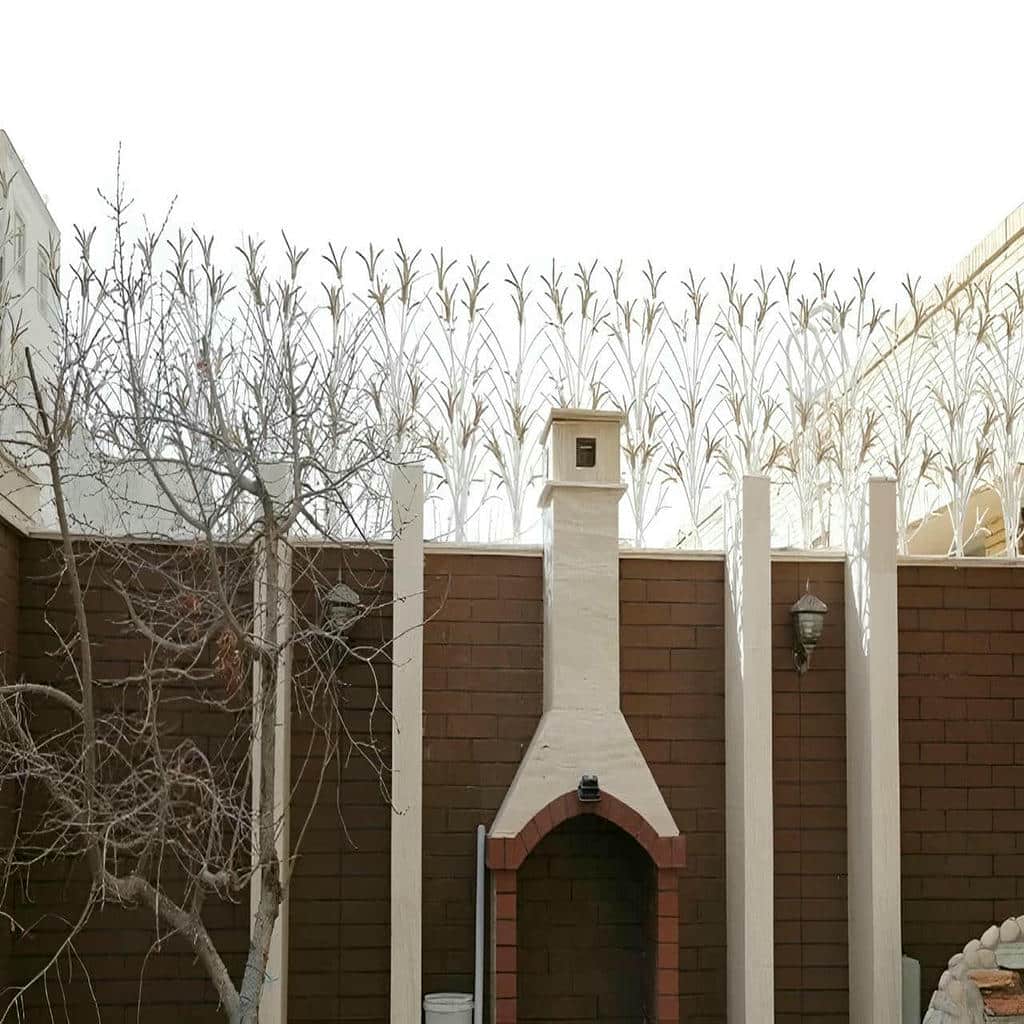 حفاظ دیوار سرنیزه ای با پوشش مقاوم حفاظ دیوار سرنیزه ای با پوشش مقاوم
