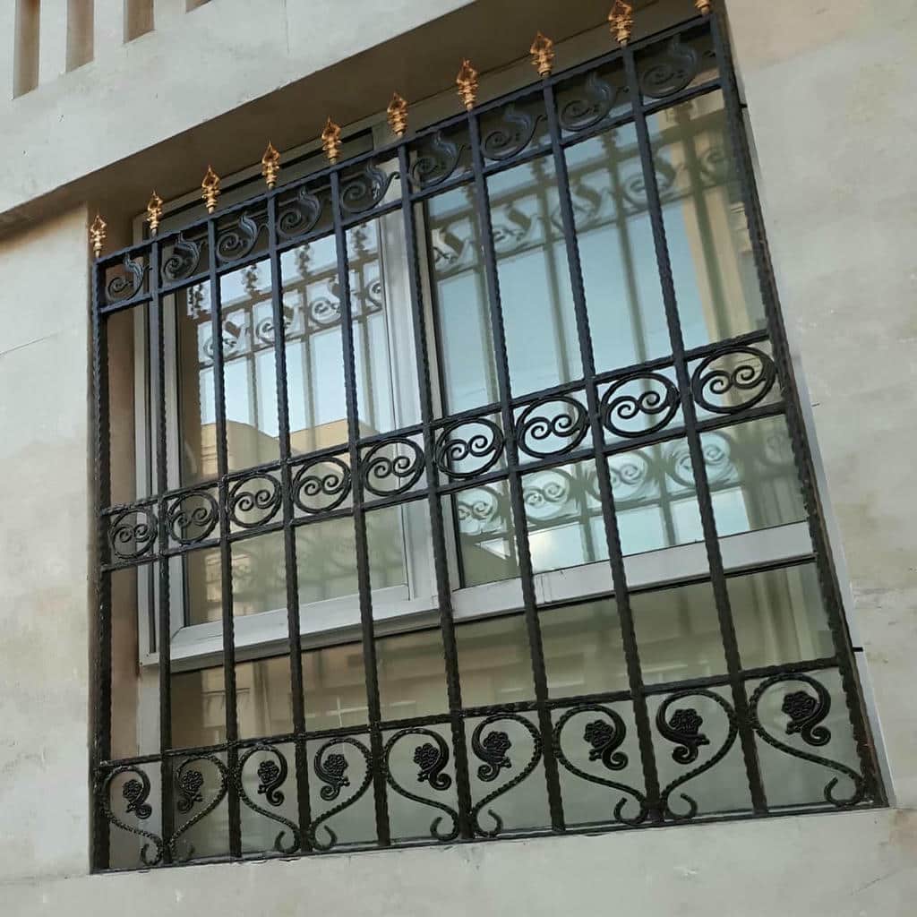 نرده پنجره سفارشی برای فضای همکف نرده پنجره سفارشی برای فضای همکف