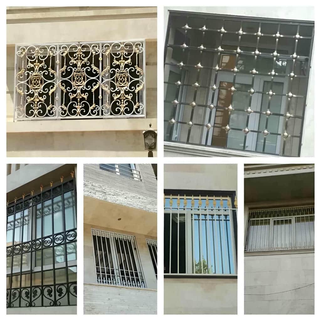 گارد پنجره مقاوم با پوشش رنگی بادوام