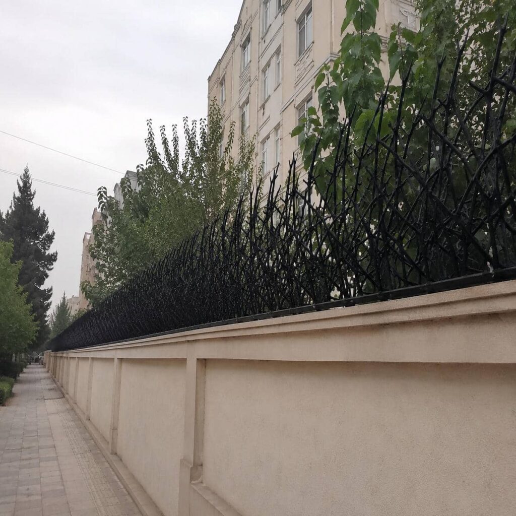 حفاظ دیوار لیلیوم کنار نمای ساختمان حفاظ دیوار لیلیوم کنار نمای ساختمان