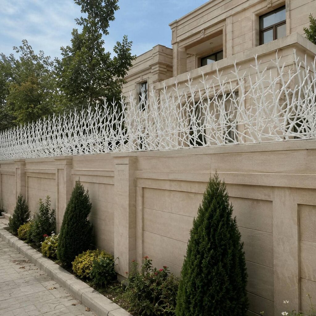 حفاظ دیوار شاخ گوزنی نمای نزدیک